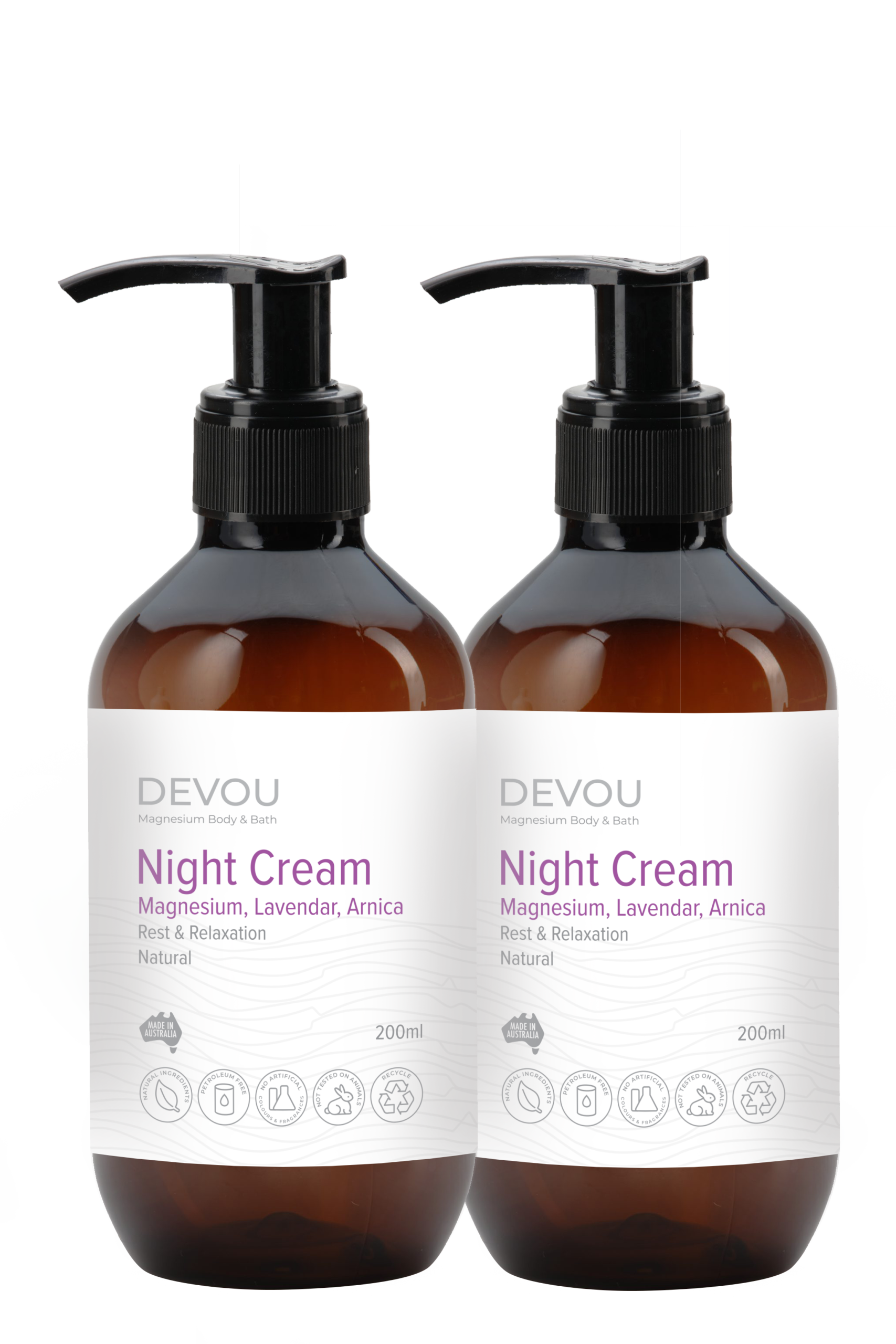 DEVOU-Night-Cream-200ml-Magnesium-bundle