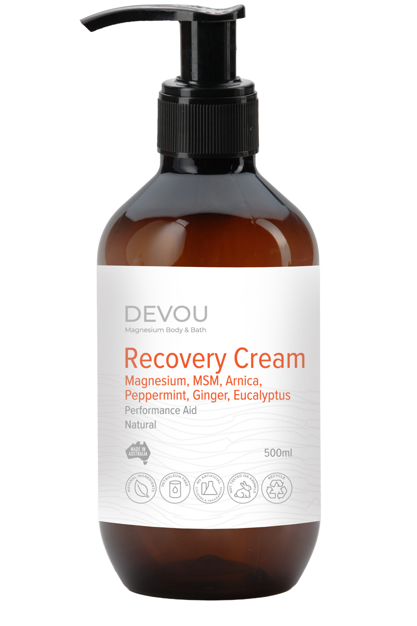 Devou Recovery Cream 500ml Bottle