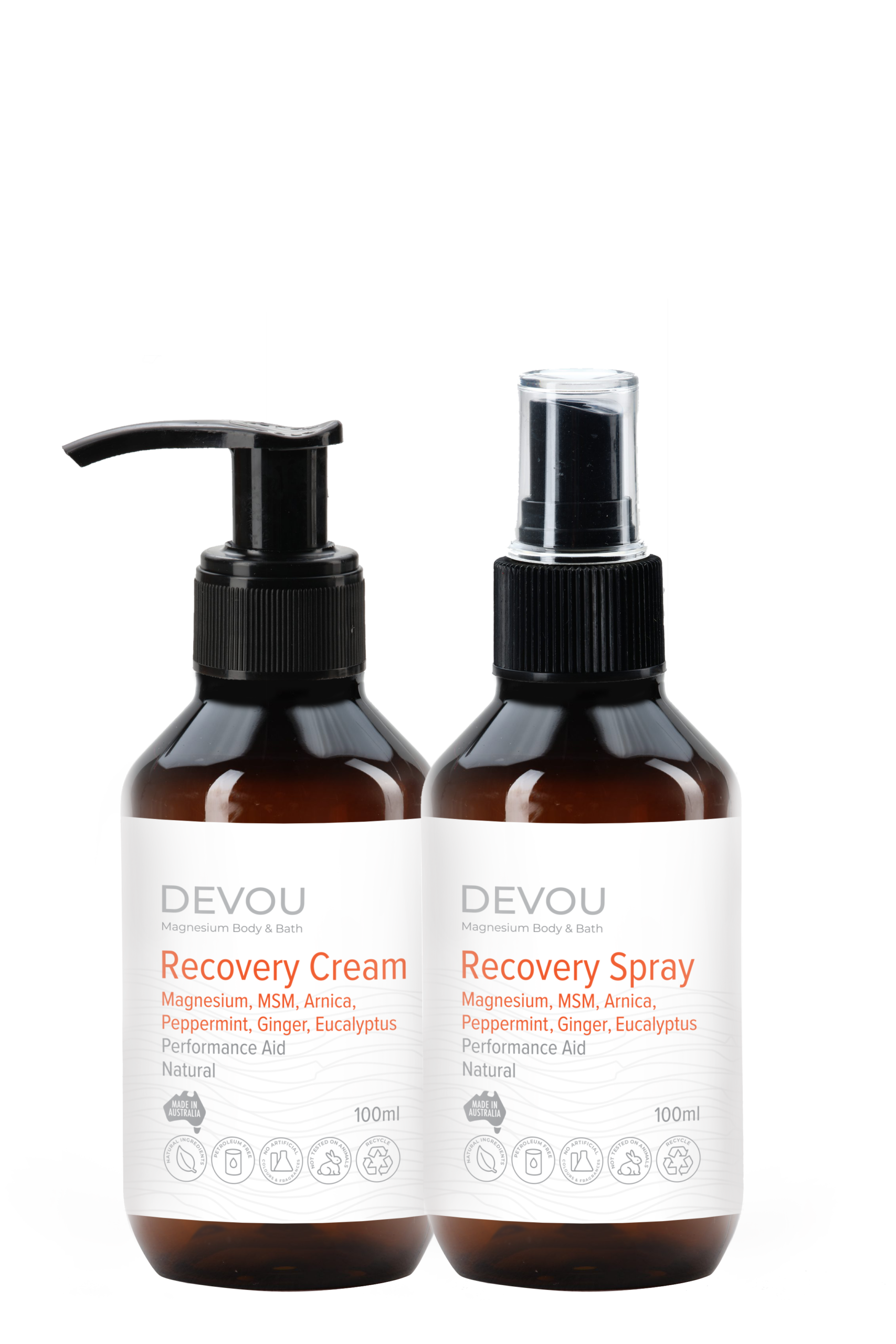 DEVOU-Recovery-Cream-Spray-Duo-100ml-Magnesium